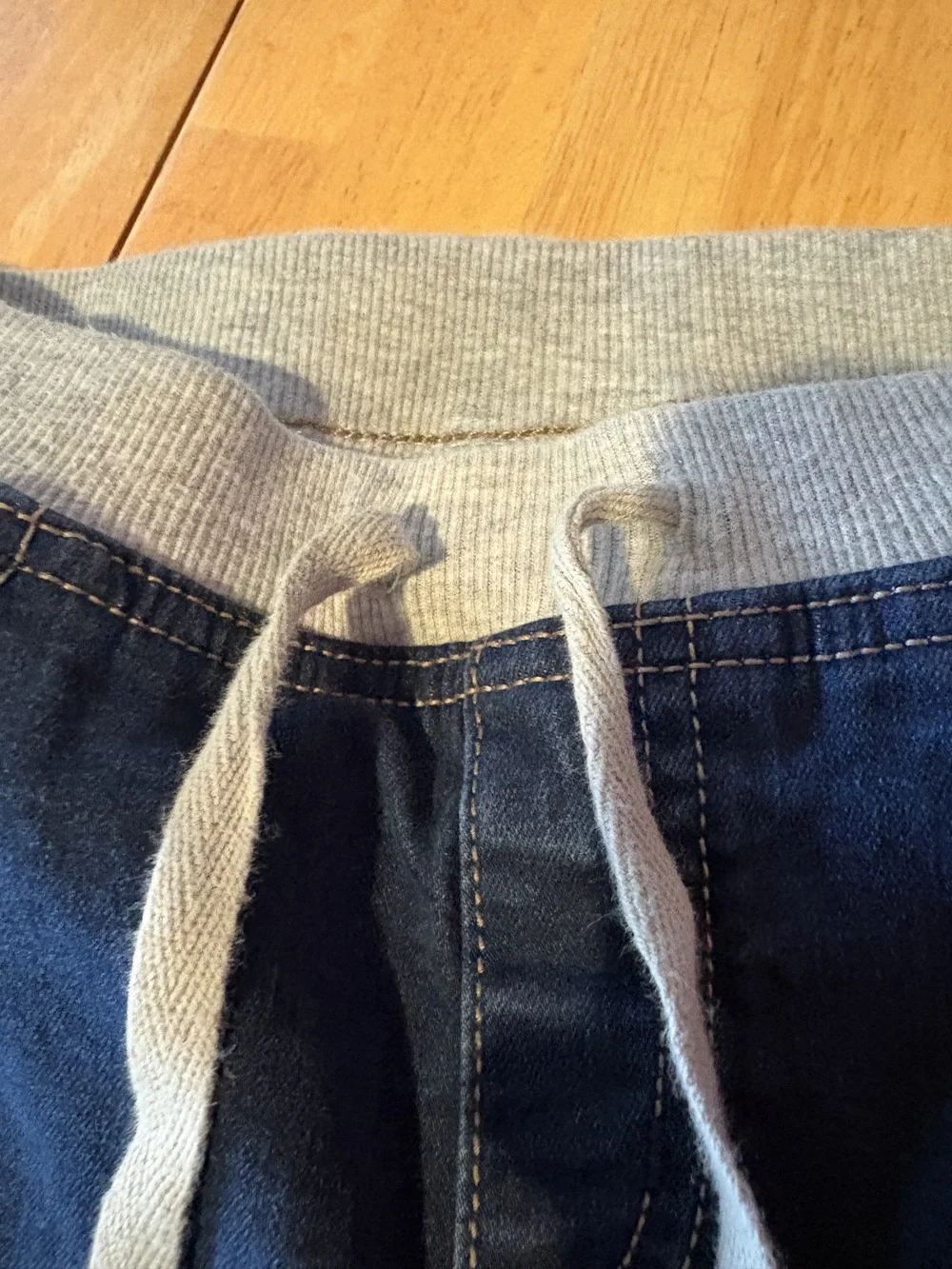 Justice Girls Mid Rise Knit Waist Super Skinny Jeans Blue Size 14 Plus Pull On